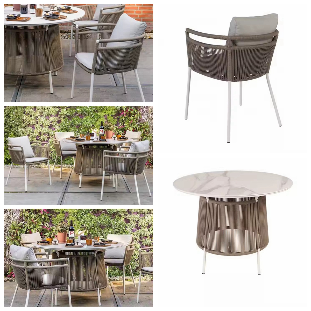 round outdoor dining table