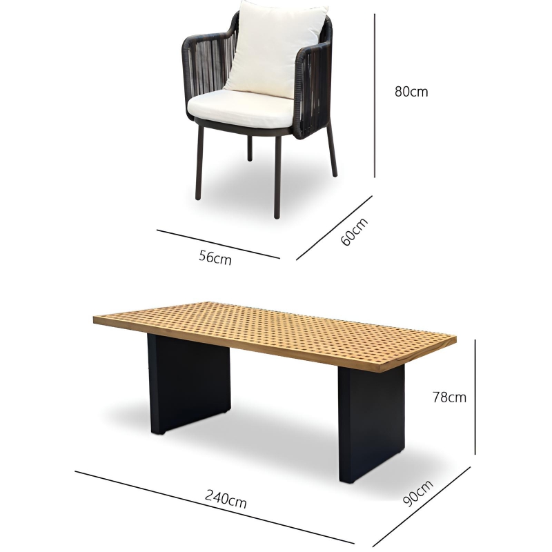8 person outdoor dining table (4)