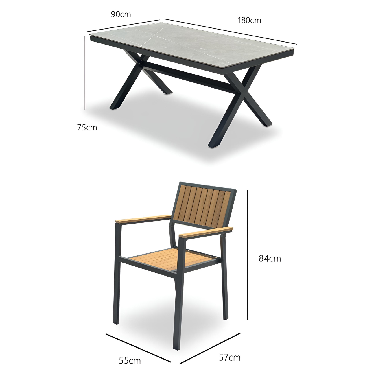 outdoor patio table and chairs (3)