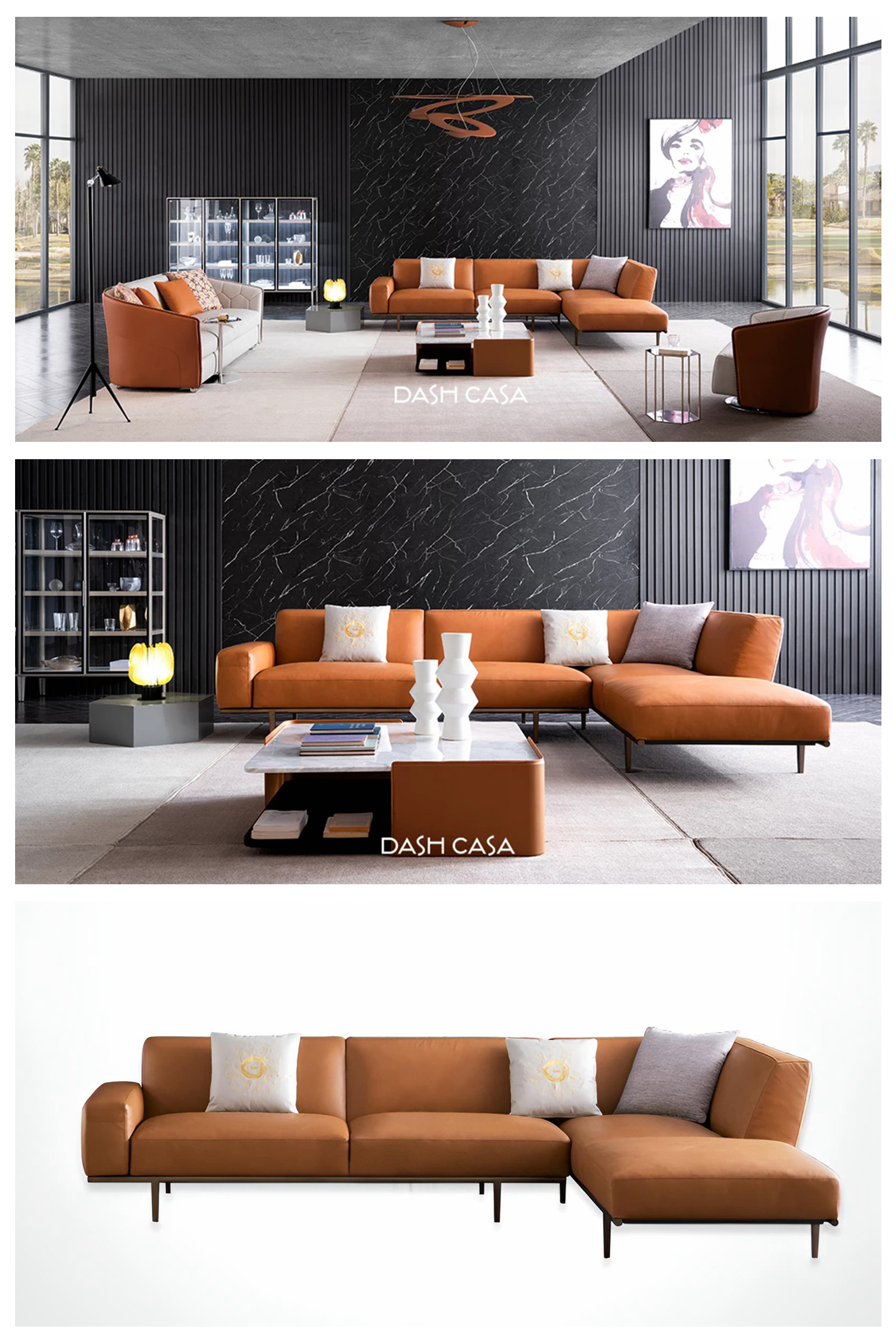 leather corner sofa
