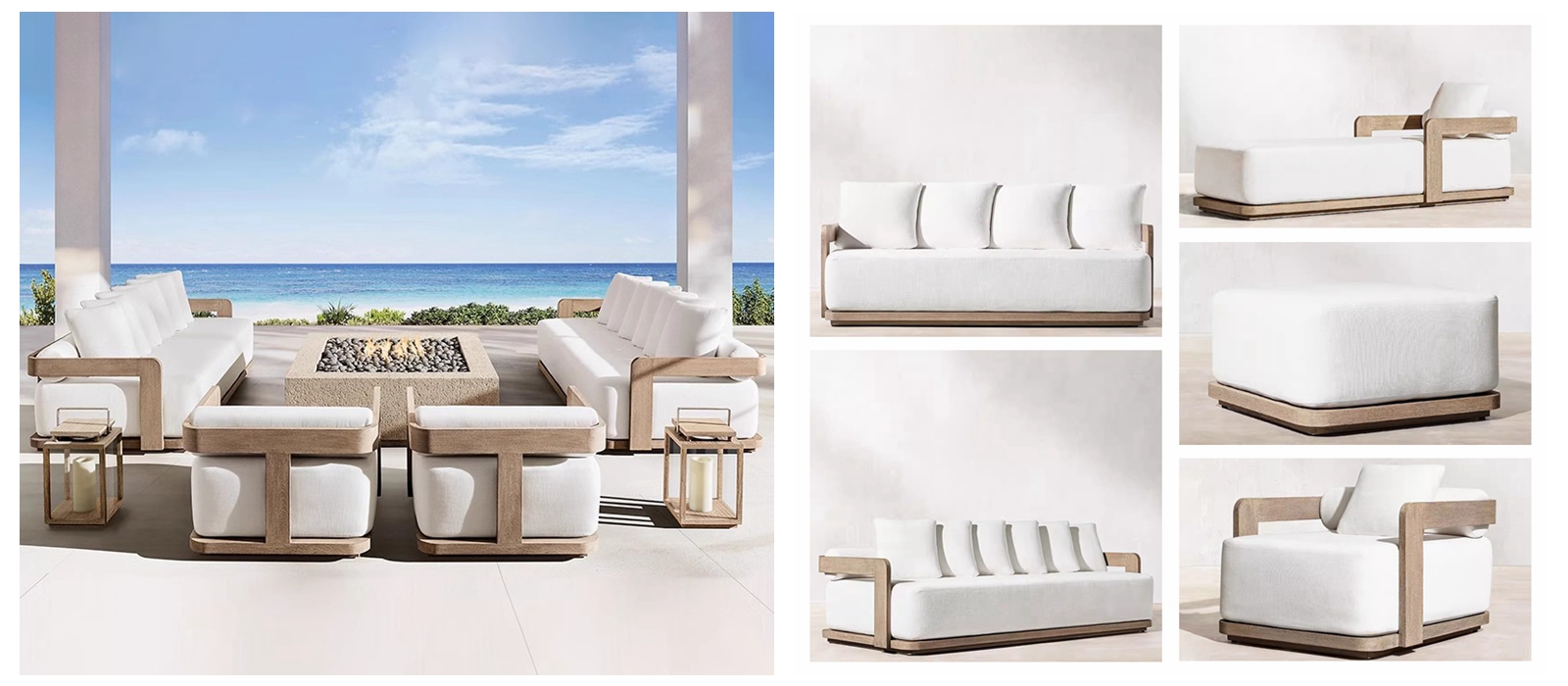 Extra Large Teak Modular Outdoor Sofa For Garden.jpg