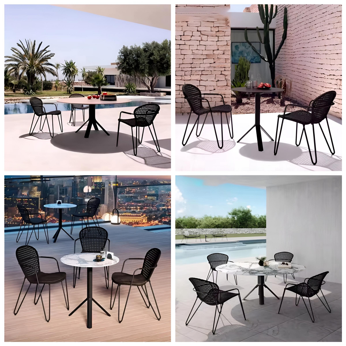 small outdoor dining table