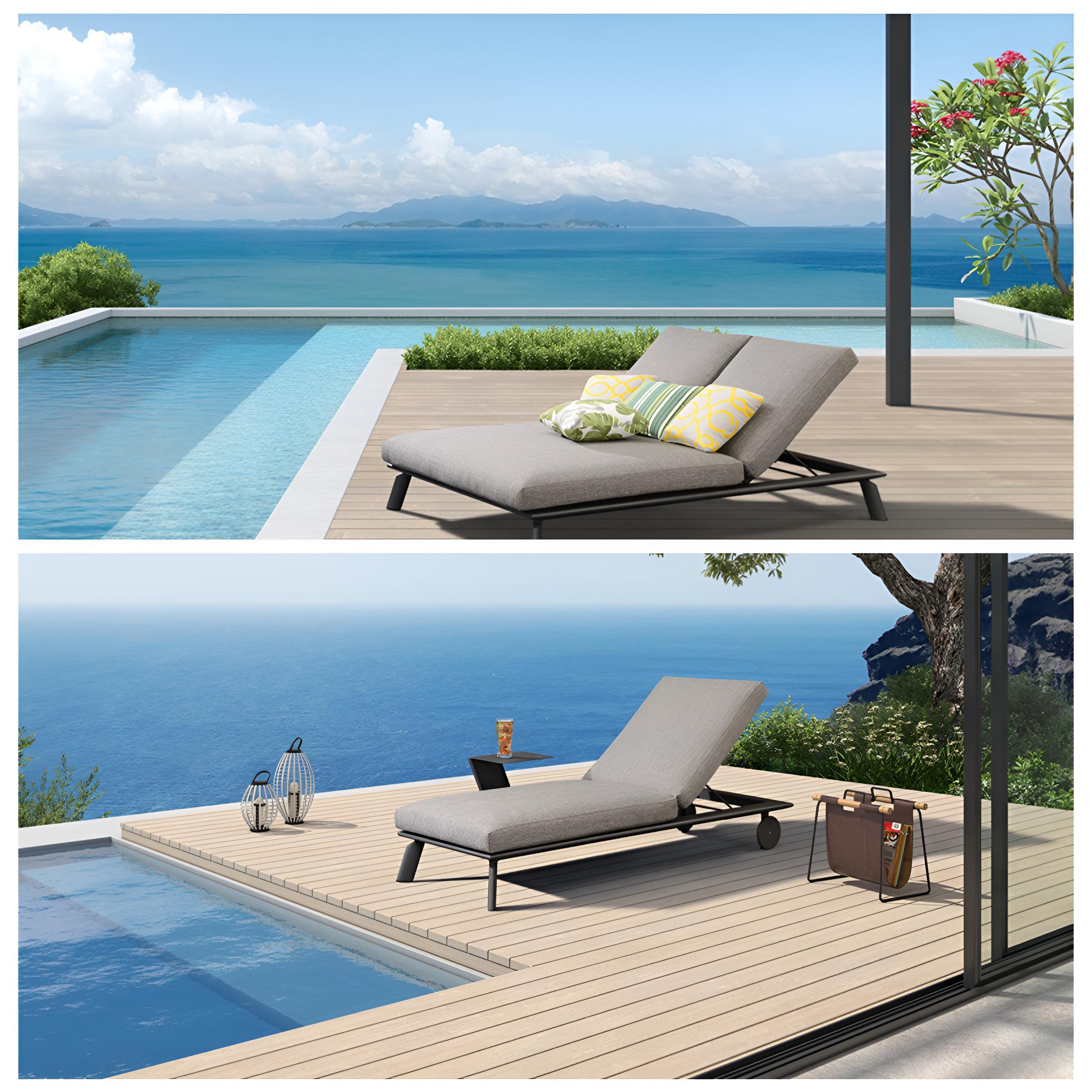 double chaise lounge