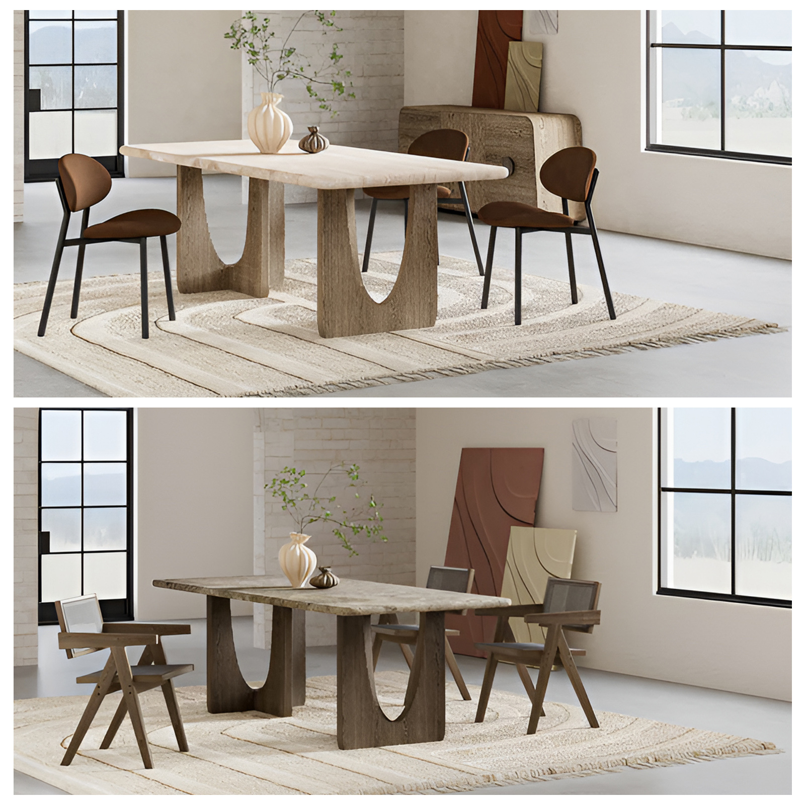 luxury dining table and chair set (1)